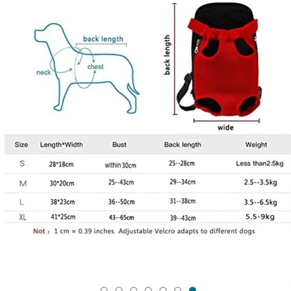 Portable Travel Adjustable Front Dog Backpack